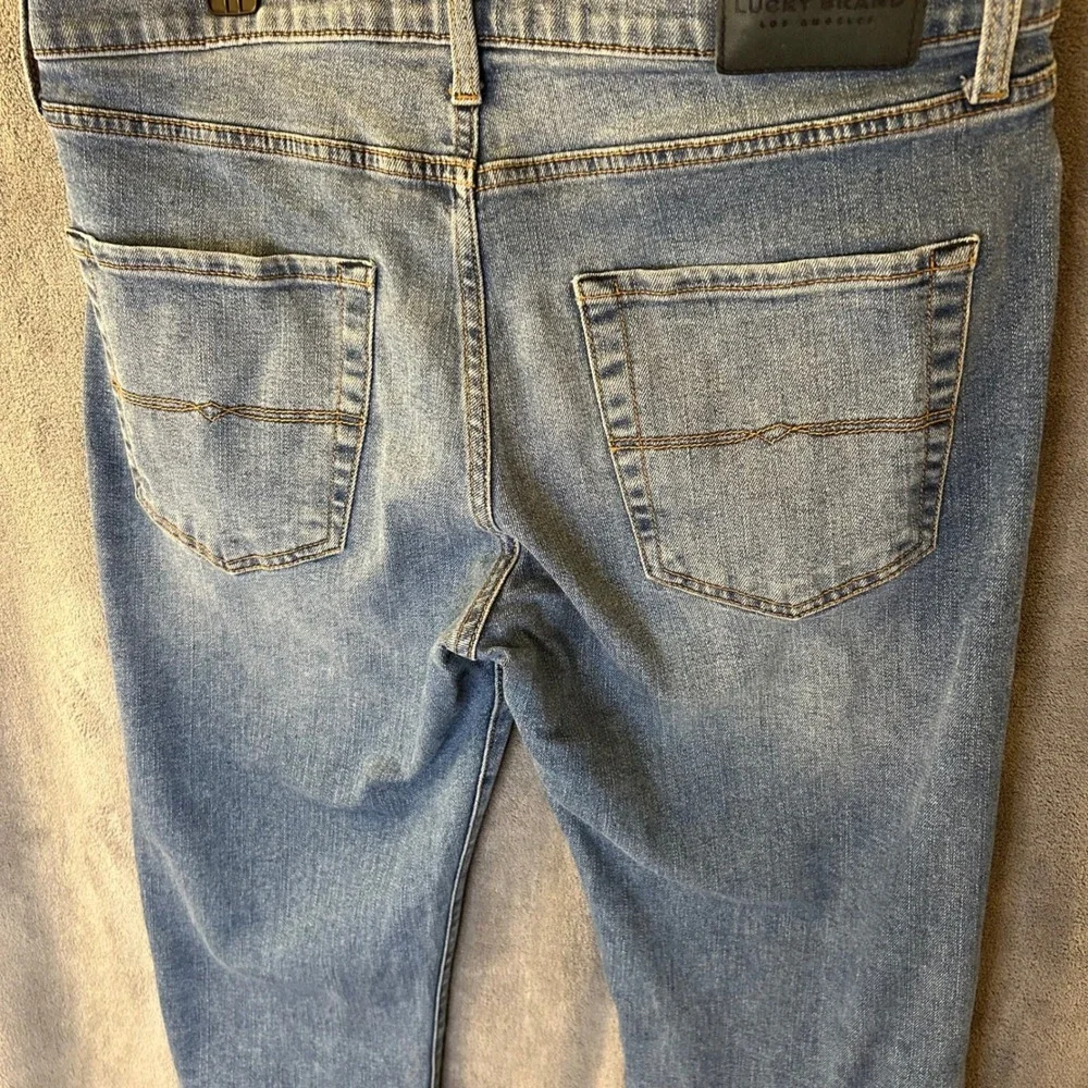 Lucky Brand 410 Athletic Slim Mens Jeans 32x32 Medium Wash Blue Denim Stretch